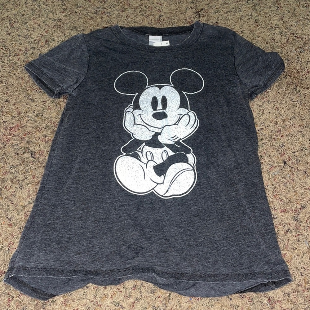 Dark Grey Mickey Mouse Shirt